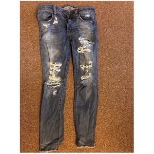 American Eagle distressed Cropped Jegging